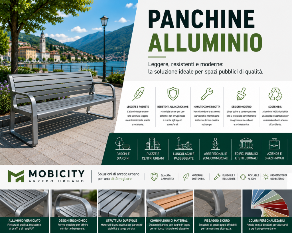 Panchine alluminio