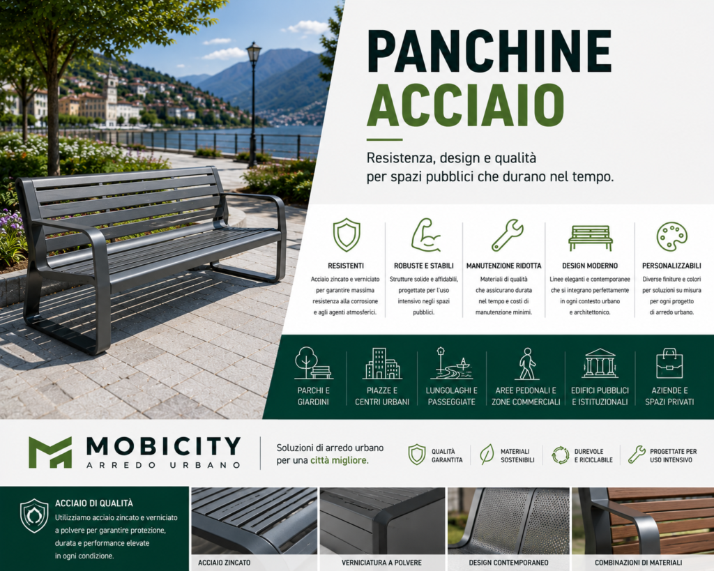 Panchine acciaio