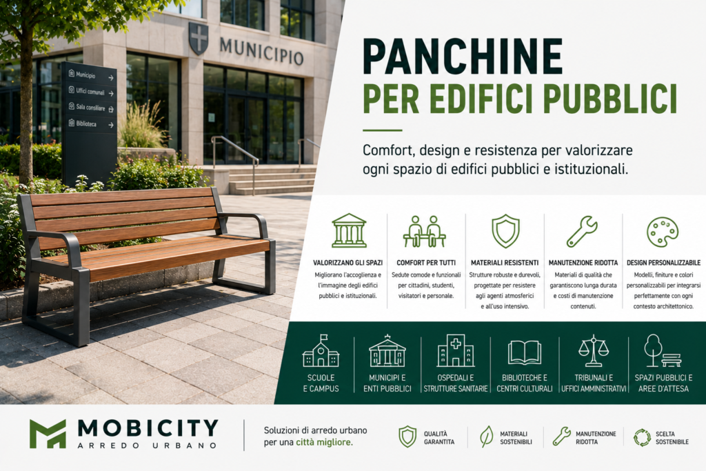 Panchine per edifici pubblici