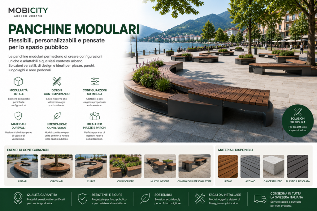 Panchine modulari